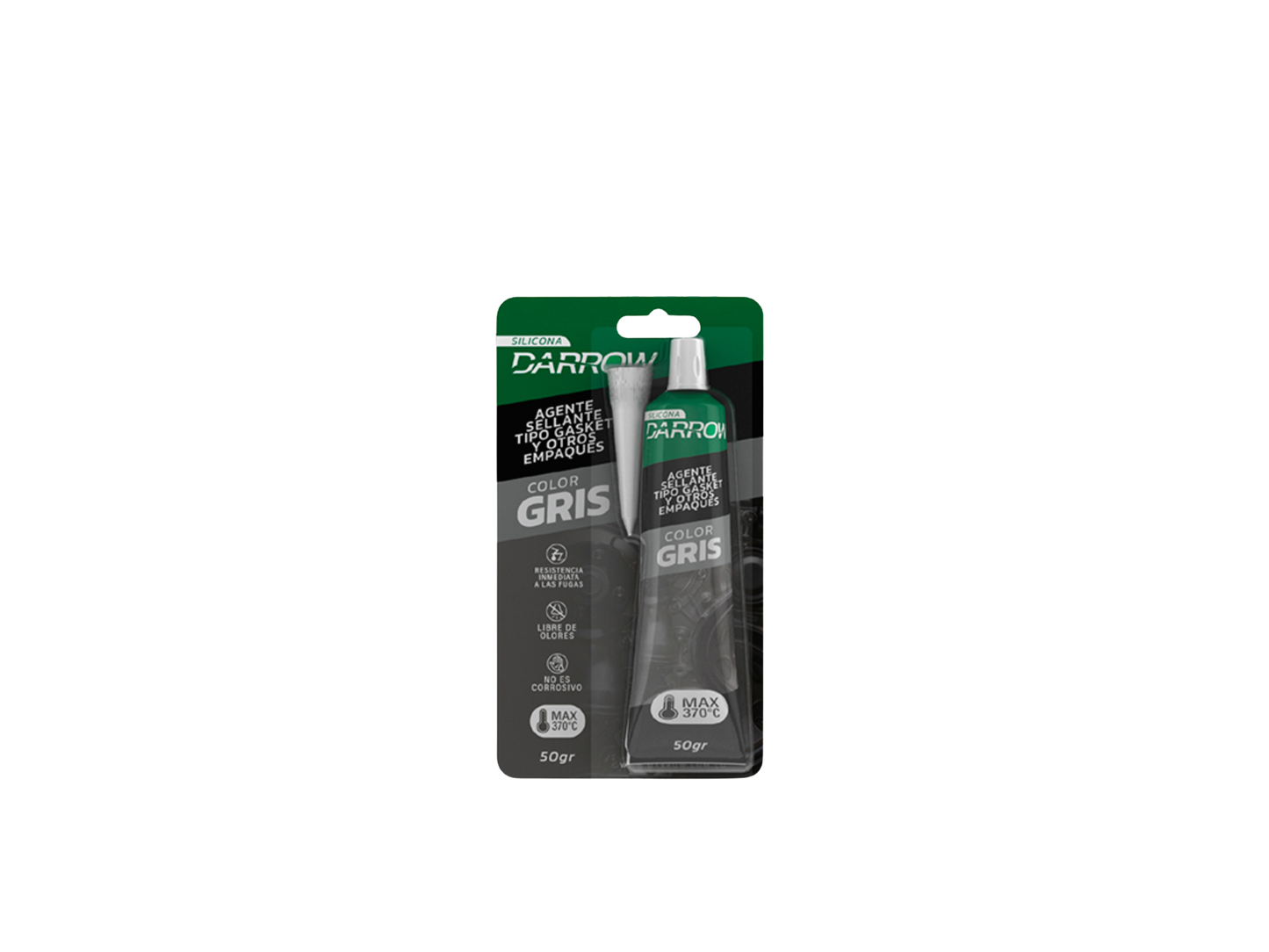 Silicona automotriz gris 50gr darrow